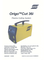 ESAB Origo™ Cut 36i, Origo™Cut 36i Používateľská príručka