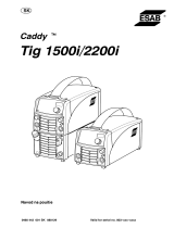 ESAB Caddy Tig 2200i Používateľská príručka