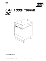 ESAB LAF 1000 / LAF 1000M DC Používateľská príručka