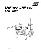 ESAB LHF 400, LHF 630, LHF 800 Používateľská príručka