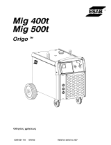 ESAB Mig 400t Používateľská príručka