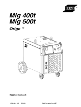 ESAB Mig 400t, Mig 500t Používateľská príručka