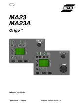 ESAB MA23, MA23A Origo™ black Používateľská príručka