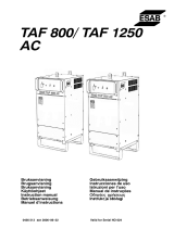 ESAB TAF 800 / TAF 1250 Používateľská príručka