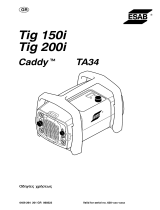 ESAB Caddy® Tig 150i, Caddy® Tig 200i - Caddy®Tig 150, Caddy®Tig 200 Používateľská príručka