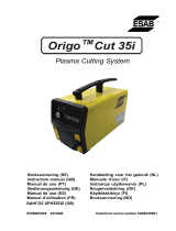 ESAB Origo™ Cut 35i, Origo™Cut 35i Používateľská príručka