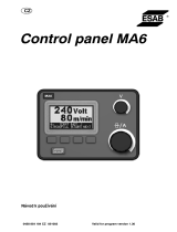 ESAB Control panel MA6 Používateľská príručka