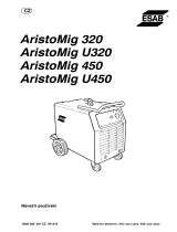 ESAB Aristo®Mig 320, Aristo®Mig 450 Aristo®Mig U320, Aristo®Mig U450 Používateľská príručka