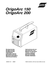 ESAB Origo™Arc 150, Origo™Arc 200 Používateľská príručka