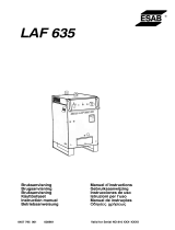 ESAB LAF 635 Používateľská príručka