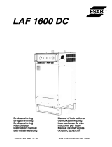 ESAB LAF 1600 Používateľská príručka