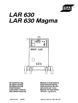 ESAB LAR 630, LAR 630 Magma Používateľská príručka