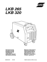 ESAB LKB 265, LKB 320, LKB 265 4WD, LKB 320 4WD Používateľská príručka