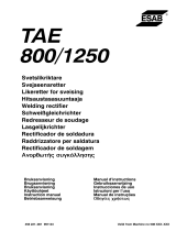 ESAB TAE 800 / TAE 1250 Používateľská príručka