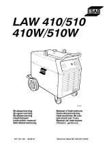 ESAB LAW 410, LAW 510 Používateľská príručka