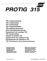 ESAB PROTIG 315 Používateľská príručka