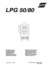 ESAB LPG 50, LPG 80 Používateľská príručka