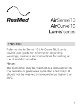ResMed HumidAir humidifier Užívateľská príručka
