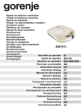 Gorenje SM701I Používateľská príručka