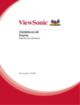 ViewSonic VG2860MHL-4K Užívateľská príručka