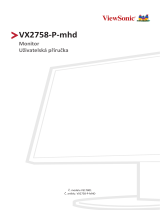 ViewSonic VX2758-P-MHD-S Užívateľská príručka