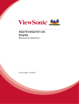 ViewSonic XG2701 Užívateľská príručka