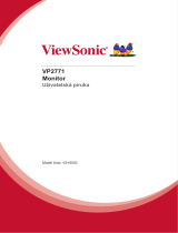 ViewSonic VP2771 Užívateľská príručka