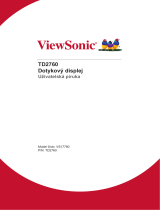 ViewSonic TD2760-S Užívateľská príručka
