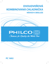 Philco PC 1602 Návod na obsluhu