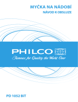 Philco PD 1052 BIT Návod na obsluhu