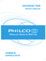 Philco Embedded hood Athena 60 Návod na obsluhu