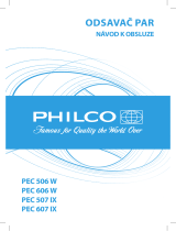 Philco PEC 507 IX Návod na obsluhu