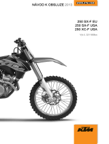 KTM 250 SX-F 2013 Návod na obsluhu