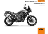 KTM 1290 Super Adventure R JP 2019 Návod na obsluhu