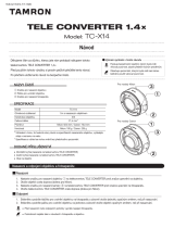 Tamron TC-X14 Používateľská príručka