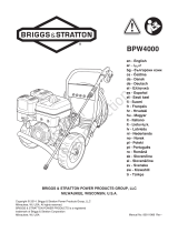 Briggs & Stratton PRESSURE WASHER, BRIGGS & STRATTON GLOBAL 4000 PSI MODELS 020596-00, 020596-01 Používateľská príručka