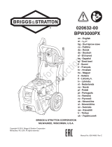 Simplicity PRESSURE WASHER, BRIGGS & STRATTON 3000@5.0 MODEL 020632-00 Používateľská príručka