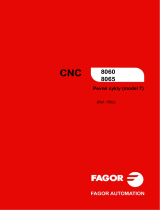 Fagor CNC 8060 for lathes Návod na obsluhu