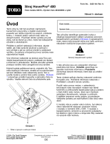 Toro HoverPro 400 Machine Používateľská príručka