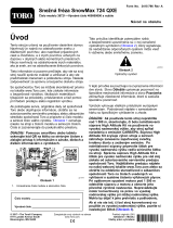 Toro SnowMax 724 QXE Snowthrower Používateľská príručka