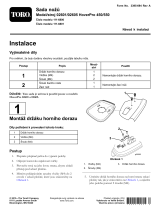 Toro Blade Kit, Model 02605 HoverPro 550 Machine Návod na inštaláciu