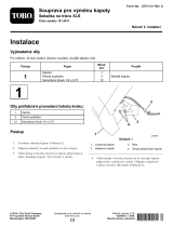 Toro Replacement Hood Kit, XLS Lawn Tractor Návod na inštaláciu