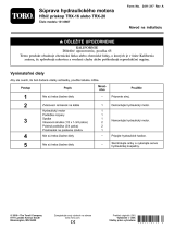 Toro Hydraulic Motor Kit, TRX-16 or TRX-20 Trencher Návod na inštaláciu
