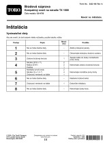 Toro Brake Kit, TX 1000 Compact Tool Carrier Návod na inštaláciu