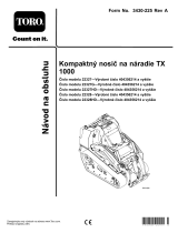 Toro TX 1000 Wide Track Compact Tool Carrier Používateľská príručka