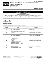 Toro Rear Steering Indicator Kit, RT600 Traction Unit Návod na inštaláciu