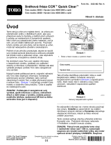 Toro CCR 6053 ES Quick Clear Snowthrower Používateľská príručka