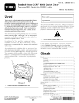 Toro CCR 6053 Quick Clear Snowthrower Používateľská príručka