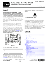 Toro SnowMax 724 ZXR Snowthrower Používateľská príručka