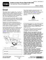 Toro Power Max 826 OXE Snowthrower Používateľská príručka